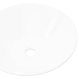 Bathroom Porcelain Ceramic Sink Art Basin Bowl White - Top-Down View