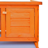 Outdoor Rabbit Hutch 1 Layer Wood
