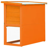 Outdoor Rabbit Hutch Small Animal House Pet Cage 1 Door Wood - Top-Down View