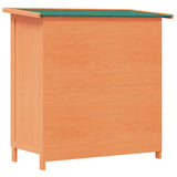 Outdoor Rabbit Hutch Small Animal House Pet Cage 4 Doors Wood - 45-Degree Angle