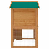 Outdoor Rabbit Hutch Small Animal House Pet Cage 3 Doors Wood - Top-Down View