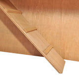 Outdoor Rabbit Hutch Small Animal House Pet Cage 3 Doors Wood - Close-Up Angle