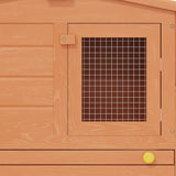 Large Rabbit Hutch Small Animal House Pet Cage with Roofs Wood