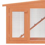 Large Rabbit Hutch Small Animal House Pet Cage with Roofs Wood