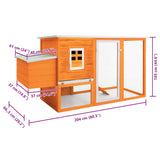 Outdoor Chicken Cage Hen House with 1 Egg Cage Wood - Extra Image