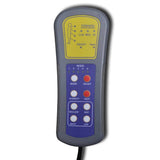 Massage Lounger White Faux Leather - Top-Down View