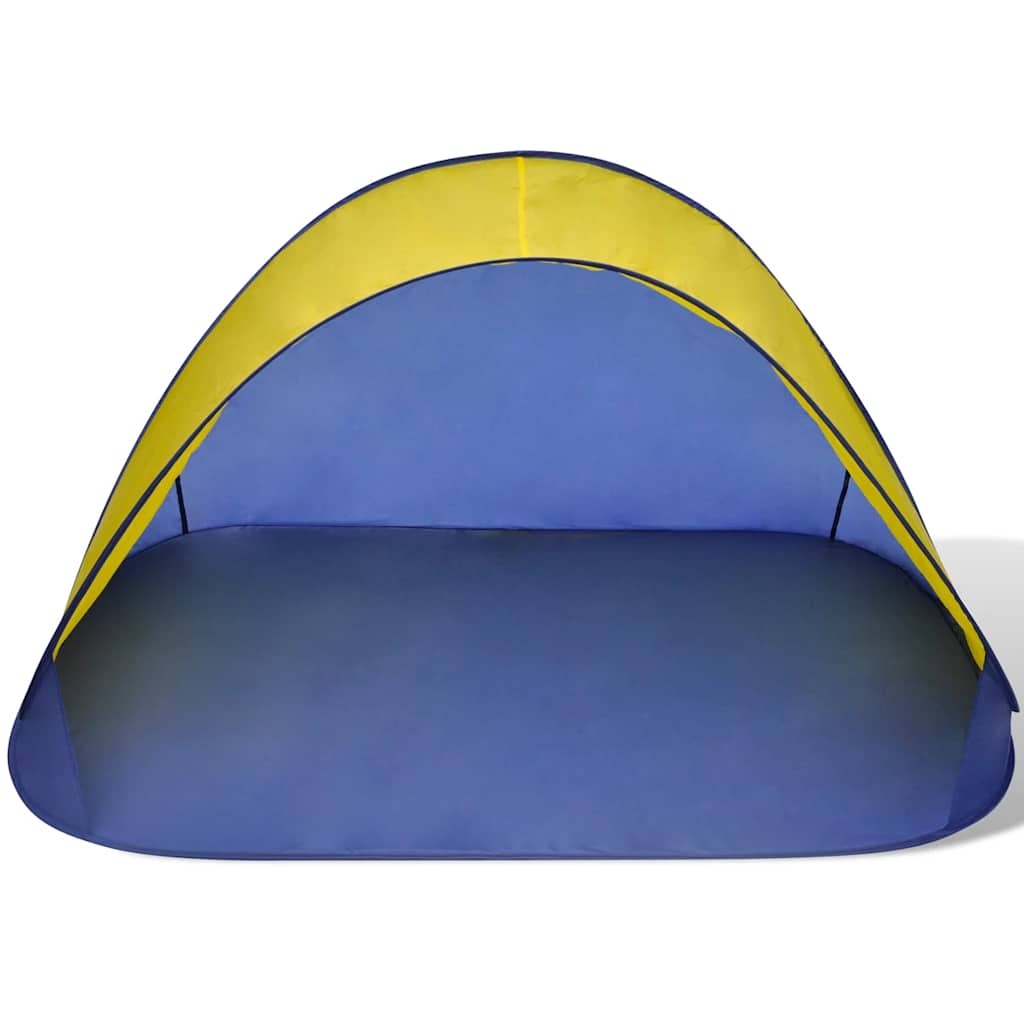 Beach Tent Outdoor Foldable Sun Shade Yellow