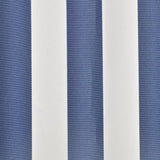 Awning Replacement Fabric Blue and White 300x250 cm Polyester