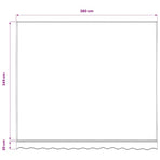 Awning Replacement Fabric Blue and White 300x250 cm Polyester