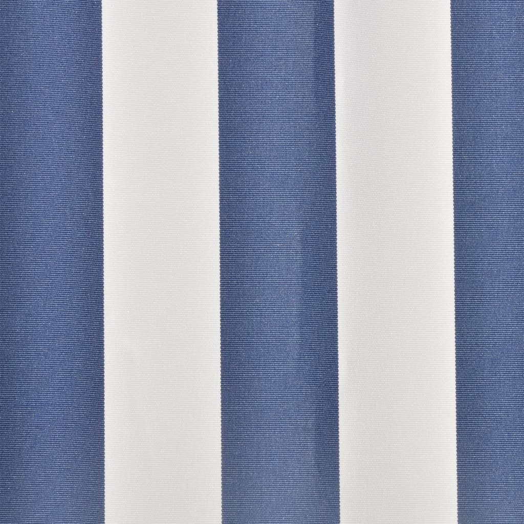 Awning Replacement Fabric Blue and White 4x3 m Polyester