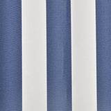 Awning Replacement Fabric Blue and White 4x3 m Polyester