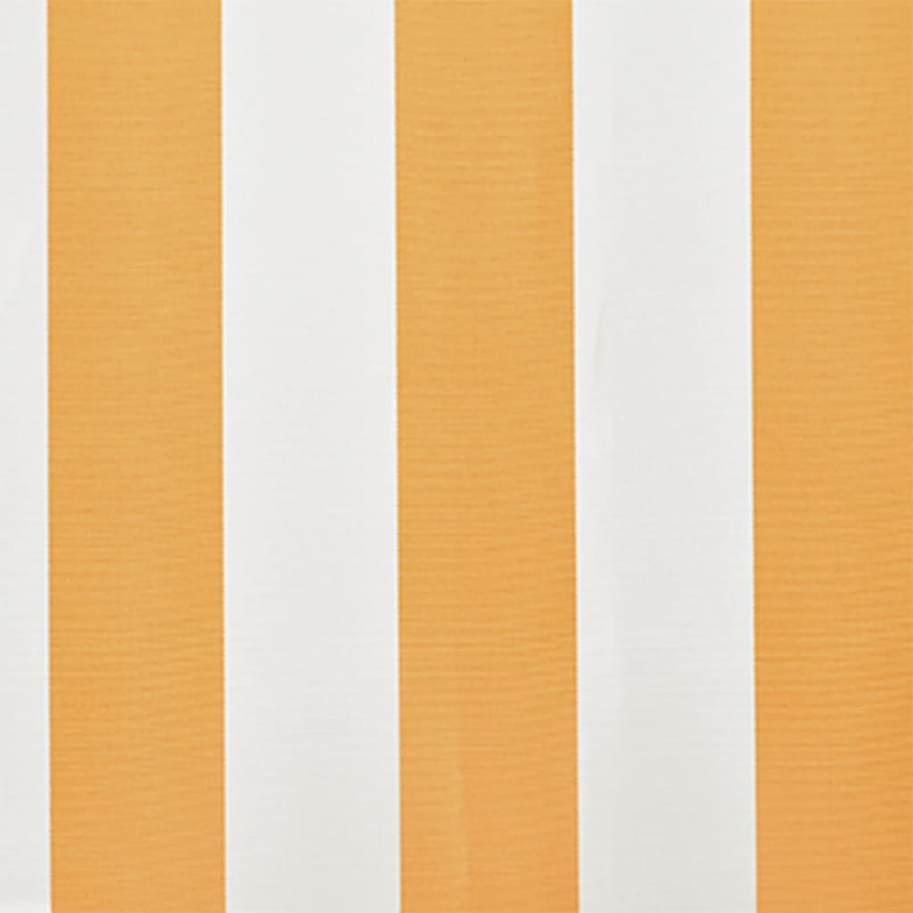 Awning Replacement Fabric Yellow and White 4x3 m Polyester