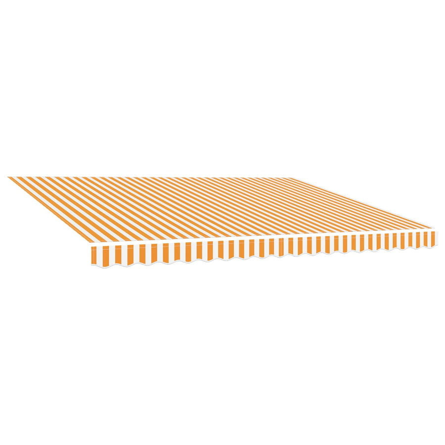 Awning Replacement Fabric Yellow and White 400x300 cm Polyester