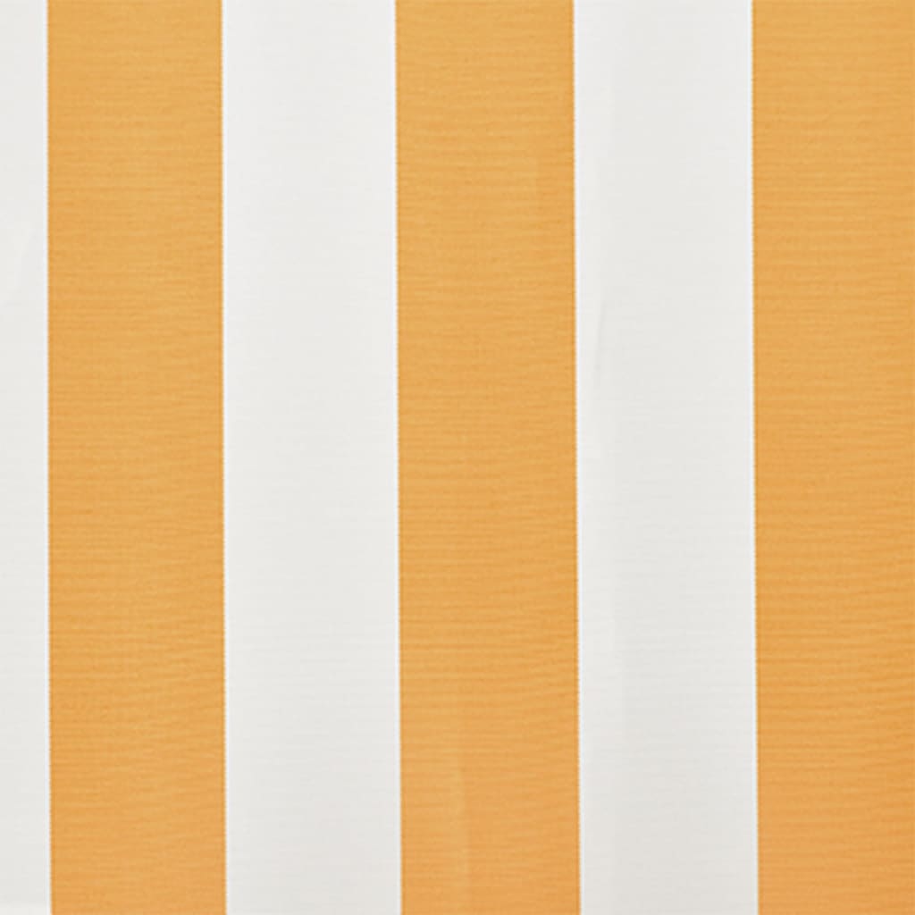 Awning Replacement Fabric Yellow and White 6x3 m Polyester