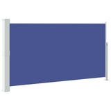 Patio Terrace Side Awning 160 x 300 cm Blue - Front View