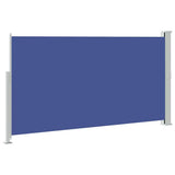 Patio Terrace Side Awning 160 x 300 cm Blue - Rear View