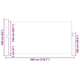 Patio Terrace Side Awning 160 x 300 cm Blue - Extra Image