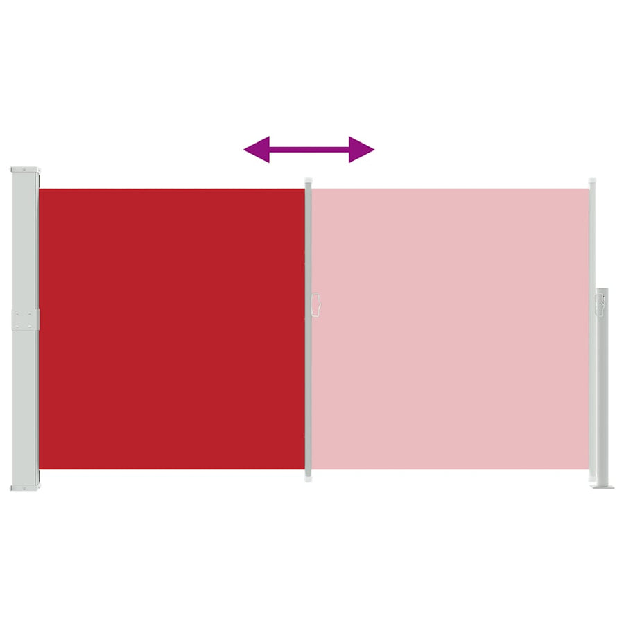Patio Terrace Side Awning 160 x 300 cm Red