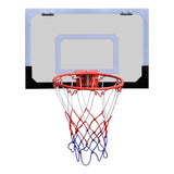 Indoor Mini Basketball Hoop Set with Ball and Pump - Side View