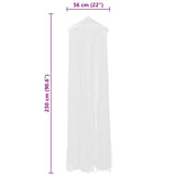Mosquito Net 2 pcs Round 56x325x230 cm - Rear View