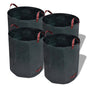 Garden Waste Bag Dark Green 4 pcs 120 L 150 g/sqm