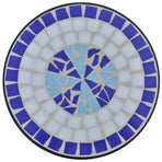 Mosaic Plant Table Blue and White