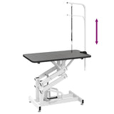 Hydraulic Bath Grooming Table for Dogs Cats Pets Adjustable - Low Angle