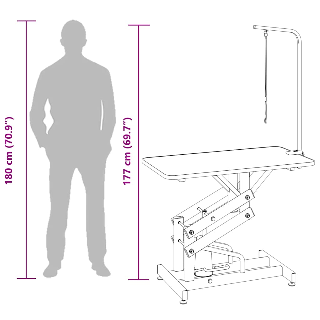 Hydraulic Bath Grooming Table for Dogs Cats Pets Adjustable