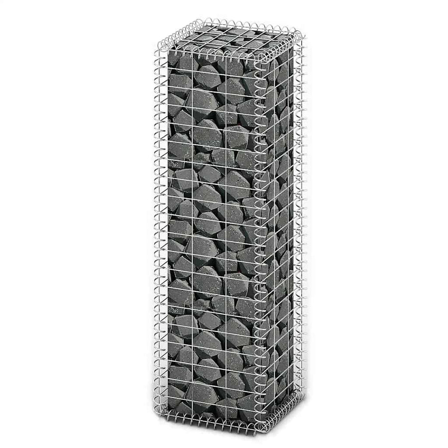 Gabion Basket with Lids Galvanised Wire 100 x 30 x 30 cm