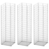 Gabion Set 3 pcs Galvanised Wire 25x25x100 cm