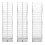 Gabion Set 3 pcs Galvanised Wire 25x25x100 cm - Side View