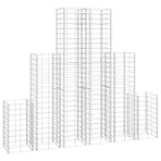 6 Piece Gabion Set Galvanised Wire
