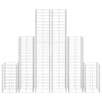 6 Piece Gabion Set Galvanised Wire