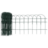 Garden Border Fence Powder-coated Iron 10x0.4 m - Top-Down View