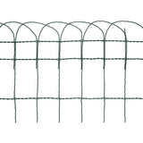 Garden Border Fence Powder-coated Iron 10x0.4 m - Rear View