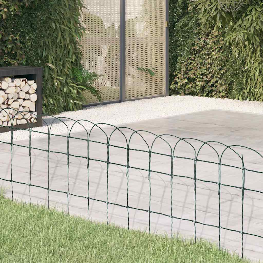 Garden Border Fence Powder-coated Iron 10x0.4 m