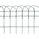 Garden Border Fence Powder-coated Iron 25x0.4 m