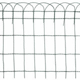 Garden Border Fence Powder-coated Iron 10x0.65 m