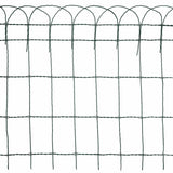 Garden Border Fence Powder-coated Iron 10x0.65 m - Rear View