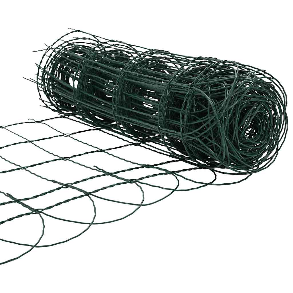 Garden Border Fence Powder-coated Iron 25x0.65 m