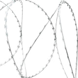 Razor Wire Helical Wire Roll Galvanised Steel 100 m - Top-Down View