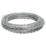Razor Wire Helical Wire Roll Galvanised Steel 60 m - Front View