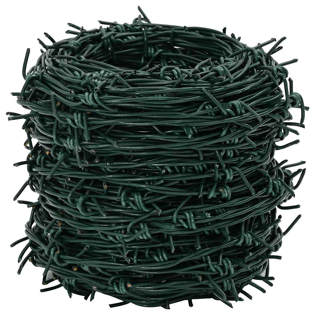 Barbed Wire Entanglement Wire Green Wire Roll 100 m