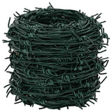 Barbed Wire Entanglement Wire Green Wire Roll 100 m - Side View