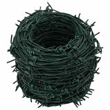 Barbed Wire Entanglement Wire Green Wire Roll 100 m - Top-Down View