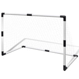 Mini Soccer Goals Post Net Set 2 pcs for Kids 91.5 x 48 x 61 cm - Front View