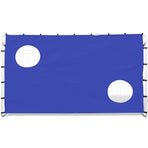 Soccer Goal with Aiming Wall Steel 240x92x150 cm High-quality