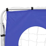 Soccer Goal with Aiming Wall Steel 240 x 92 x 150 cm High-quality - Side View