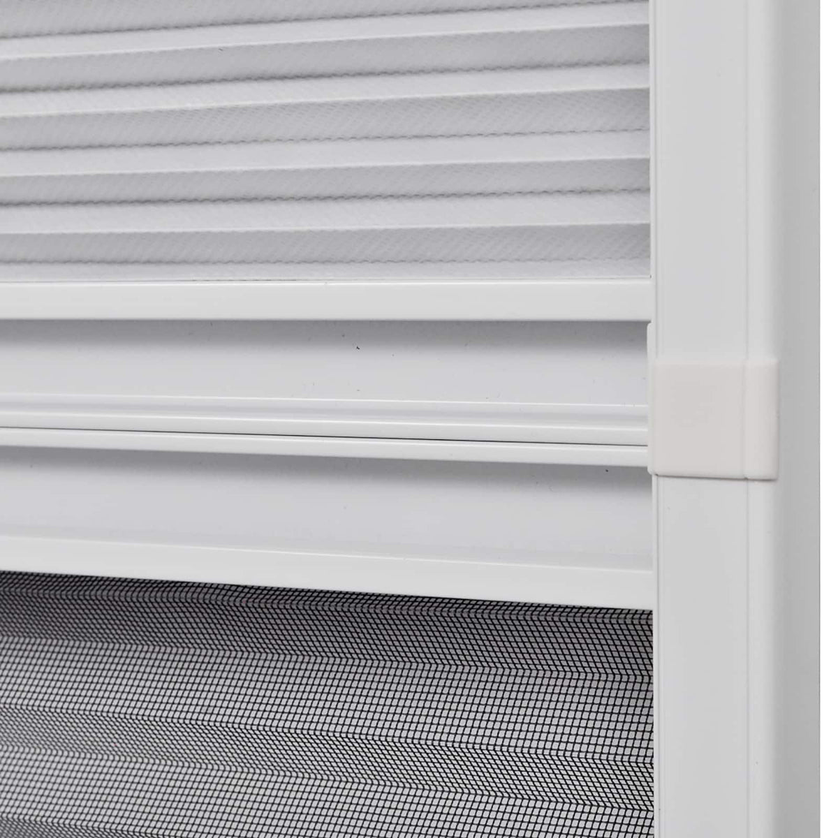 Insect Plisse Screen Window Aluminium 160 x 80 cm with Shade