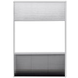 Insect Plisse Screen Window Aluminium 160 x 80 cm with Shade - Top-Down View